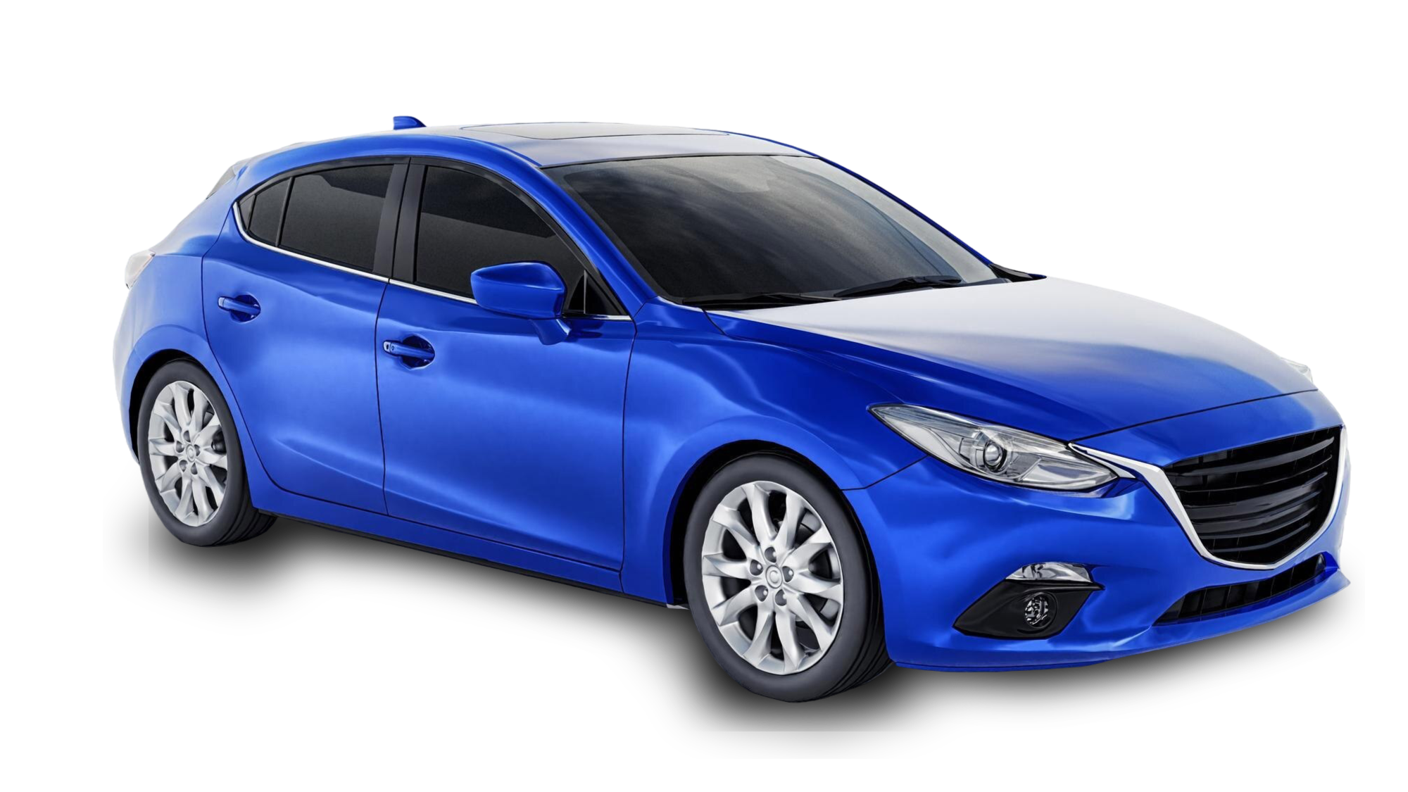 coche-ciudad-azul-superficie-blanco-su-diseno-creativo-representacion-3d